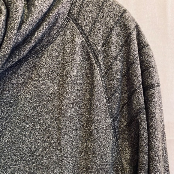 BKE Men’s Charcoal Mock twist fleece sweatshirt w Front pouch pocket sz XL - Picture 4 of 6